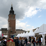 Rynek Główny podczas Festiwalu Nauki i Sztuki w Krakowie