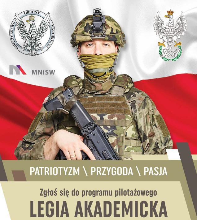 Legia Akademicka – właśnie ruszyła rekrutacja na Uniwersytecie Pedagogicznym (plakat)