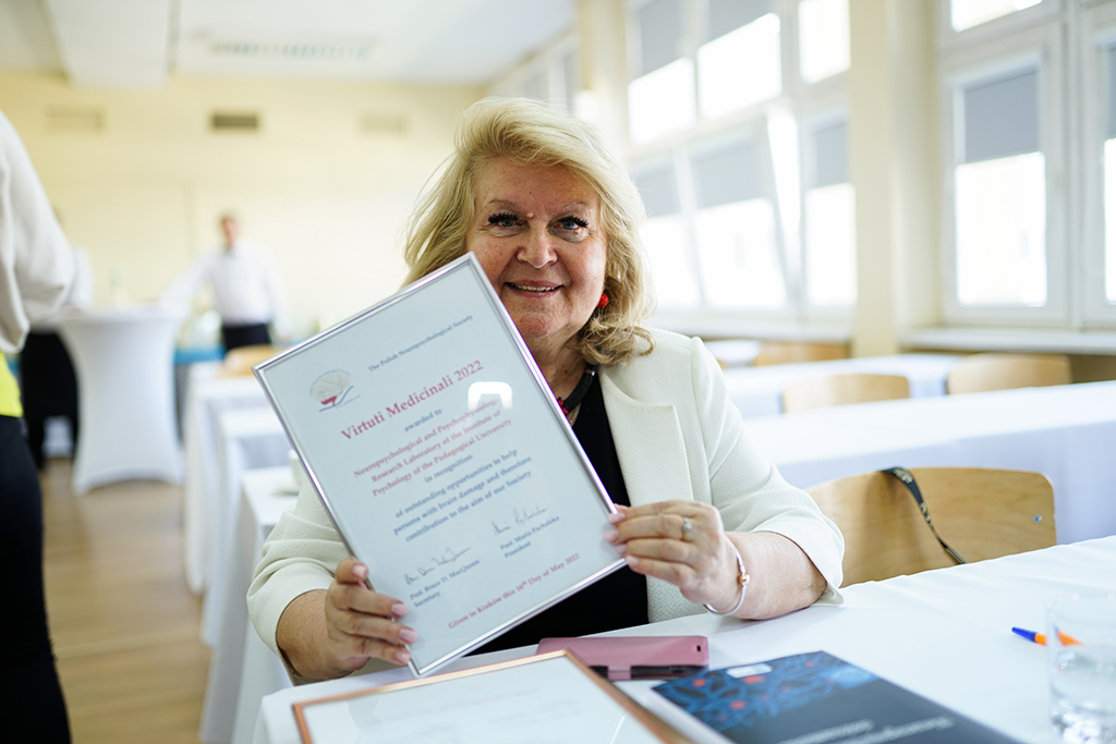 Prezes Zarządu Głównego Polskiego Towarzystwa Neuropsychologicznego, prof. dr hab. Maria Pąchalska