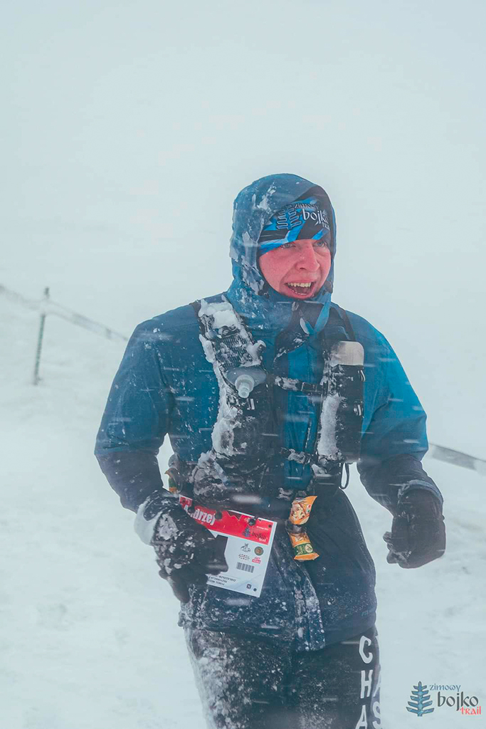 Andrzej Rzepiszczak podczas Zimowego Bojko Trail 