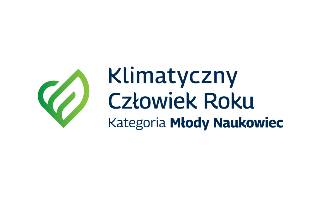 logo i nazwa konkursu Ministerstwa Klimatu i Środowiska „Klimatyczny Człowiek Roku” – kategoria Młody Naukowiec