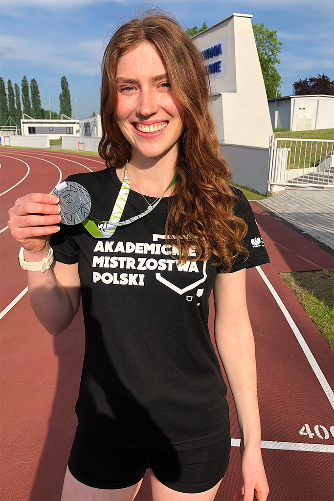 Maria Put z medalem Akademickich Mistrzostw Polski