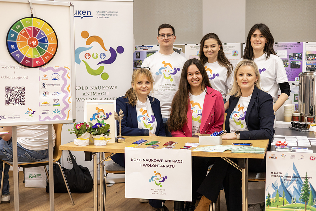 Przedstawiciele Koła Naukowego Animacji i Wolontariatu