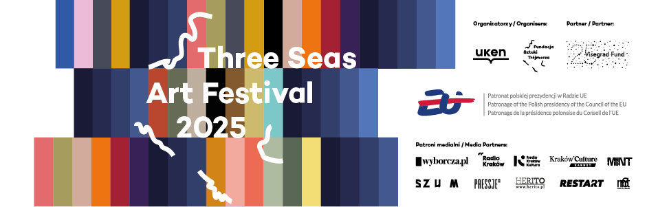 baner festiwalowy, tekst: Three Seas Art Festival 2025