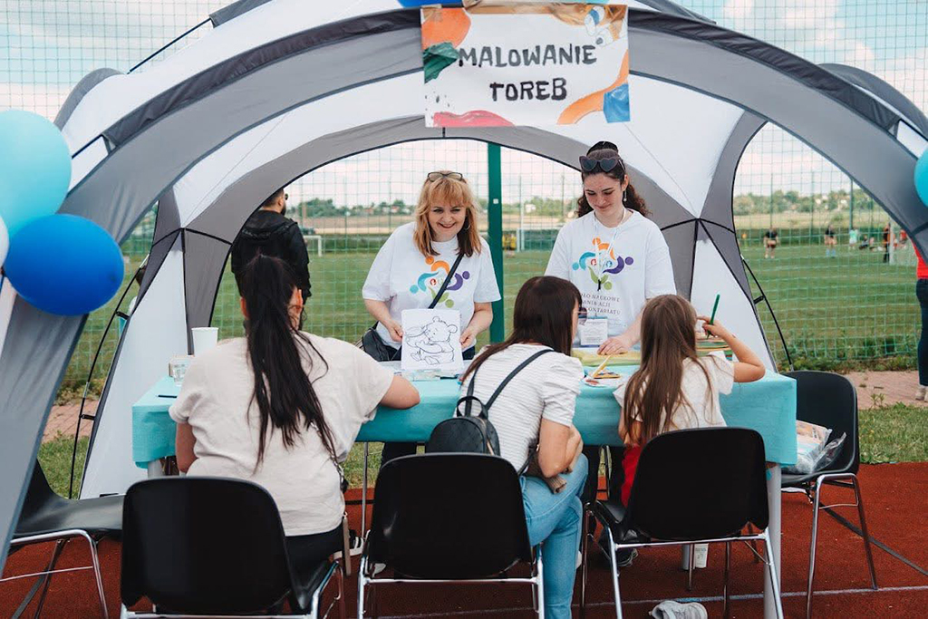 przedstawiciele koła w czasie realizacji projektu