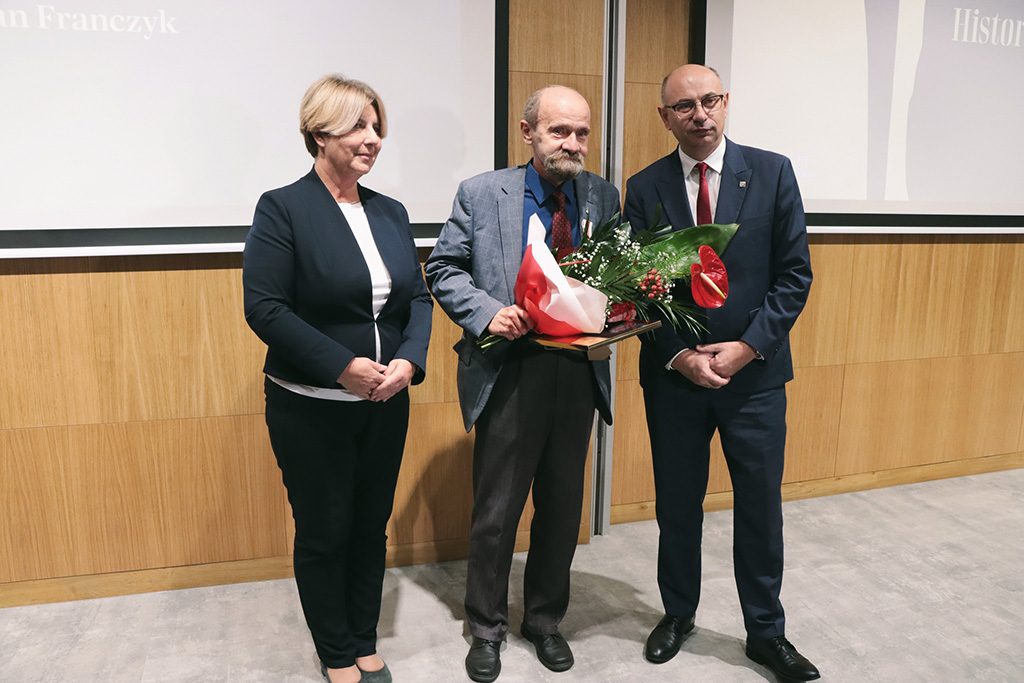 dr Jan Franczyk wraz dr. Mateusze, Szpytmą, zastępcą prezesa Instytutu Pamięci Narodowej