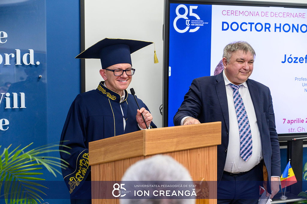 Profesor Józef Młyński i dr Andrei Braicov