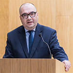prof. dr hab. Czesław Kłak przy mównicy